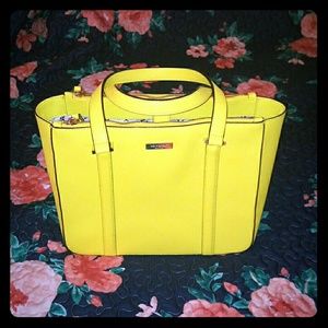 Used Newbury Lane Neon Yellow Cadene - kate spade